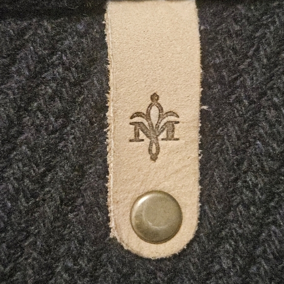 MACKAGE WOOL BLEND HIGH NECK BELTED BUTTON UP COAT - Picture 11 of 14